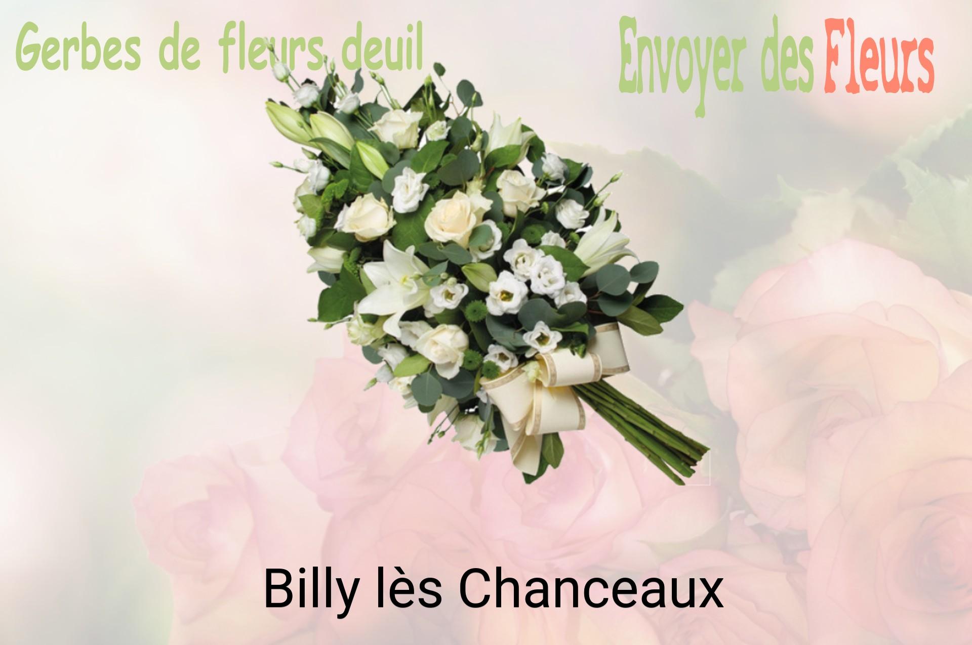 Gerbe de fleurs de deuil livrée à Billy-lès-Chanceaux